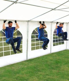 Hawaj Párty stan Ohňovzdorný Premium 8 x 12 m, biela