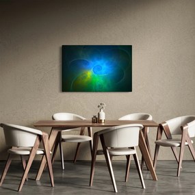 Obraz modrej abstrakcie (90x60 cm)