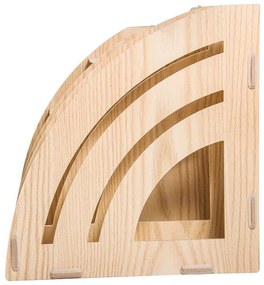 Drevený kancelársky organizér so 7 priehradkami čierny DIY D9113