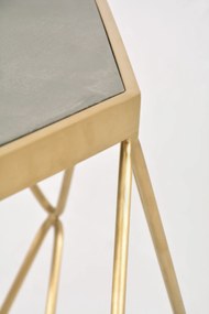 Konferenčný stolík Glamo 68 cm zlatý/sivý