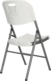 SPRINGOS Cateringová súprava, turistický stôl 240 cm so 8 stoličkami, skladacia biela súprava