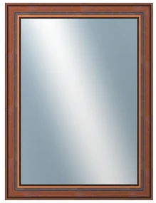 DANTIK - Zrkadlo v rámu, rozmer s rámom 60x80 cm z lišty ANGLIE hnedá (561)