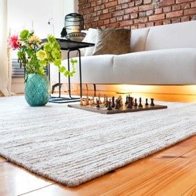 Obsession, AKCIA: 80x150 cm Ručne tkaný kusový koberec My Jarven 935 ivory, biela, obývacia izba