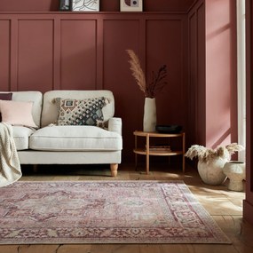 Flair Rugs, Kusový koberec Hebden Windsor Pink, 200x290, ružová, obývacia izba