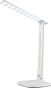 PLX LED stolná stmievateľná kancelárska lampa ILLINOIS, 9W, teplá biela, biela