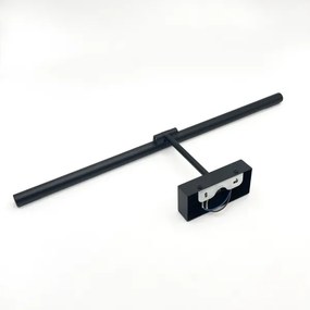 LED osvetlenie zrkadla do kúpeľne MIRROR LED/8W/230V 4000K IP44 60 cm čierna