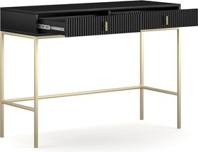 Toaletní stolek Maggiore 104 cm černý/zlatý
