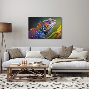 Obraz - Sfarbený leguán (90x60 cm)