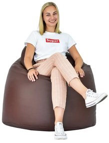 Sedací vak hruška hnedá EMI