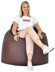 Sedací vak hruška hnedá EMI