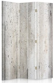 Ozdobný paraván Textura betonu - 110x170 cm, trojdielny, klasický paraván