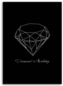 Obraz na plátně Geometrický diamant - 80x120 cm