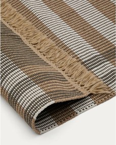 Béžový obojstranný/ručne tkaný koberec 60x90 cm Barani – Kave Home