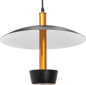 Toolight - Stropné svietidlo APP914-1CP, čierna-zlatá, OSW-01041