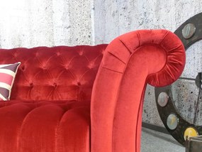 (2473) CANYON Chesterfield luxusná pohovka červená