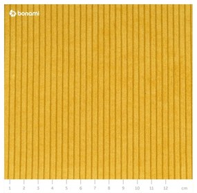Žltá menčestrová rozkladacia pohovka 244 cm Base – Karup Design