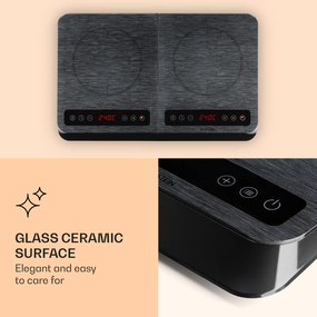 Klarstein InnoChef, indukčná varná doska, 3400 W, dotykové ovládanie, sklokeramika