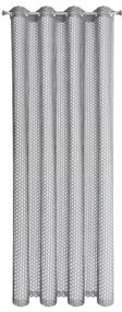 ZÁCLONA NA KRÚŽKOCH AIDEN 140X250 CM STRIEBORNÁ