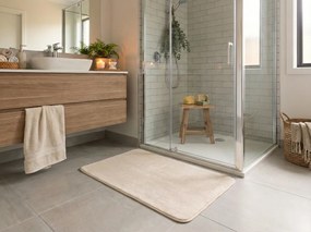 Kúpeľňová predložka TRIVORA 60x100 cm krémová