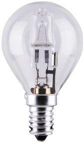 RABALUX Eco-halogénová žiarovka, E14, G45, 42W, teplá biela