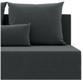 Dvojmiestna pohovka FERMO Kronos rozkladacia, tmavosivá