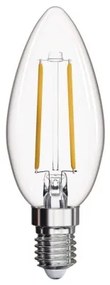 EMOS LED filamentová žiarovka, E14, Candle, 2W, 250lm, teplá biela