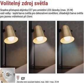 Stolná lampa Nina zlatá