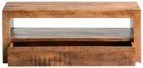 furniture-nabytek.cz - Masívny TV stolík Country z mangového dreva, lakovaný, hnedý – 115×45×55 cm