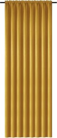 Žltý záves OXFORD 140x250 cm Zavesenie: Kovové krúžky