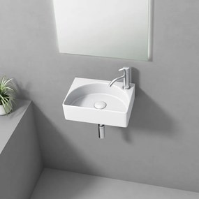 Aqualine Aqualine, RUBIC keramické umývadlo 34x25cm, biela, NP452