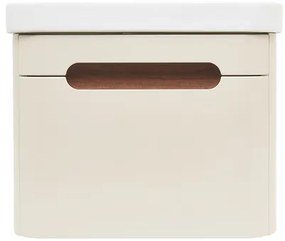 Kúpeľňová skrinka s umývadlom SAT Fusion 57,5x43x45 cm pieskovo-béžová matná SATFUSION60BEMW, 1 ks