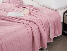 Chladiaca letná prikrývka CELIA, ružová Rozmer: 140 x 200 cm