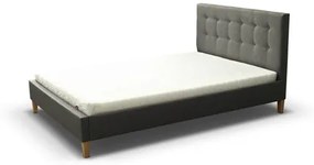 Čalúnená posteľ DAVID rozmer 80x200 cm Tmavosivá