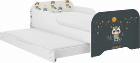 Wooden Toys Detská posteľ MIKI 160x80 BORSUK s funkciou na spanie