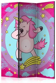 Paraván - Dancing Unicorn [Room Dividers] Veľkosť: 135x172, Verzia: Akustický