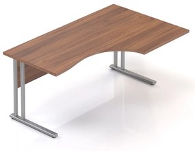 Ergonomický stôl Visio 160 x 100 cm, pravý, orech