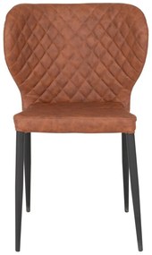 Koňakovohnedé jedálenské stoličky v súprave 4 ks Pisa – House Nordic