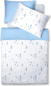 XXXLutz POSTEĽNÁ BIELIZEŇ, makosatén, biela, pastelová modrá, šalviovozelená, 140/200 cm Fleuresse - Obliečky & plachty - 003273005201