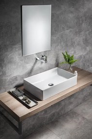 GSI GSI, KUBE X keramické umývadlo 45x35cm, brúsená spodná hrana, biela ExtraGlaze, 94859111