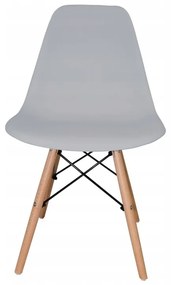 Jedálenská stolička laci svetlo sivá | jaks