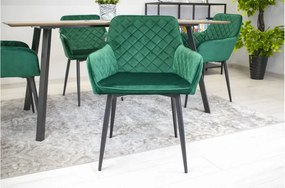 Zamatová stolička Amsterdam zelená