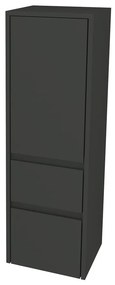 Mereo, Mereo Opto kúpeľňová skrinka vysoká 125 cm, ľavé otváranie, Multidecor, Šedá antracit, MER-CN995LSEAN