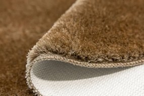 Kúpeľňový koberček Malmo hnedý, kruh