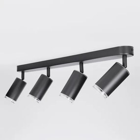 Brilagi - Kúpeľňové bodové svietidlo SELE 4xGU10/30W/230V IP44 čierna