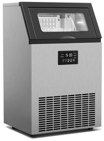 Klarstein Glacial priemyselný výrobník kociek ľadu 55 kg s LED displejom a okienkom