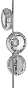 Stojacia lampa Mercurio, 3x chrómové kovové tienidlo, ch