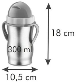 Tescoma BAMBINI detská termoska so slamkou, modrá