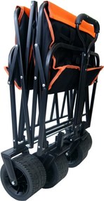 Skladací prepravný vozík - premium 150 L sivá