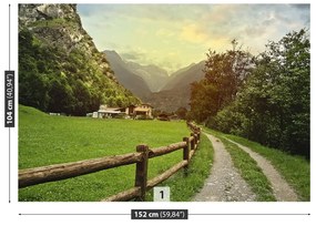 Fototapeta Vliesová Švajčiarske alpy 152x104 cm