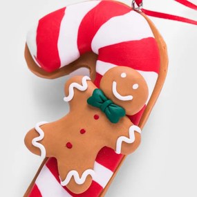 Vianočná ozdoba LIZZY lízatko s perníčkom 711428